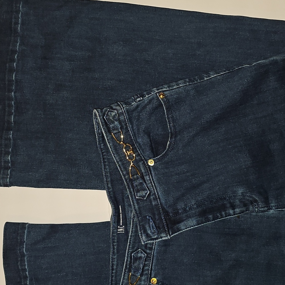 INC Denim Embellished Wide Leg Jeans, size 10/30 - Picture 9 of 9